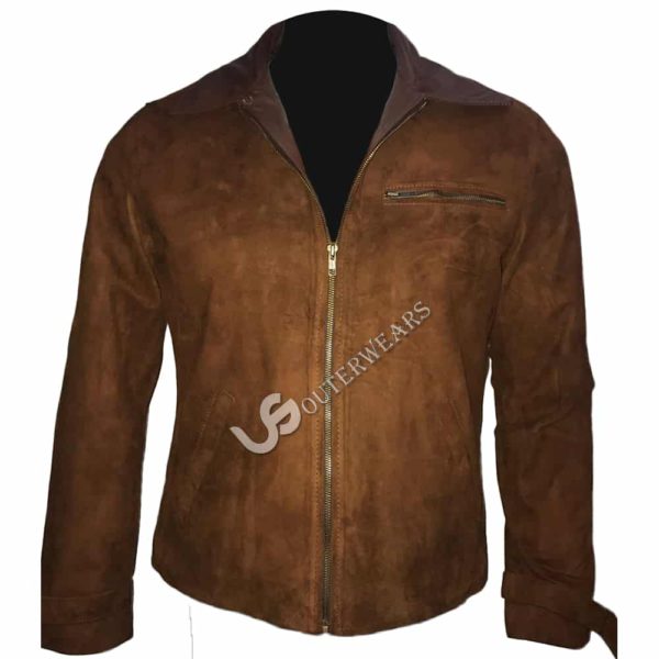 Brad Pitt Max Vatan Allied Leather Jacket