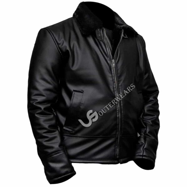 B4 Ginger Shearling Fur Leather Jacket