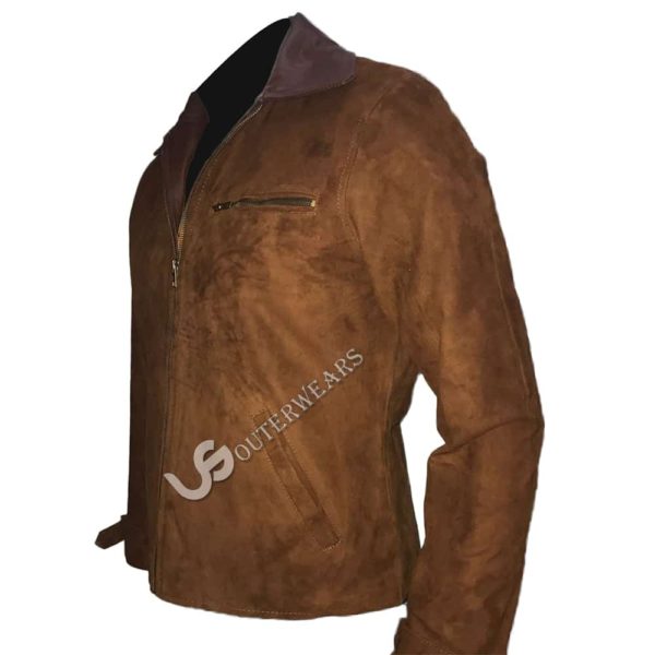 Brad Pitt Max Vatan Allied Leather Jacket