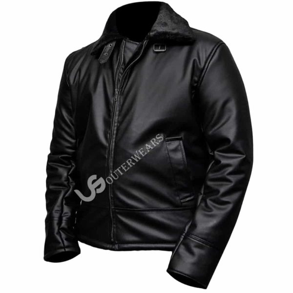 B4 Ginger Shearling Fur Leather Jacket