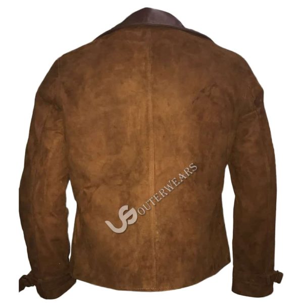Brad Pitt Max Vatan Allied Leather Jacket