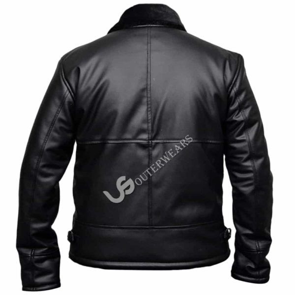 B4 Ginger Shearling Fur Leather Jacket