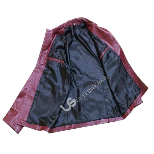 Fight Club Brad Pitt Leather Jacket Coat