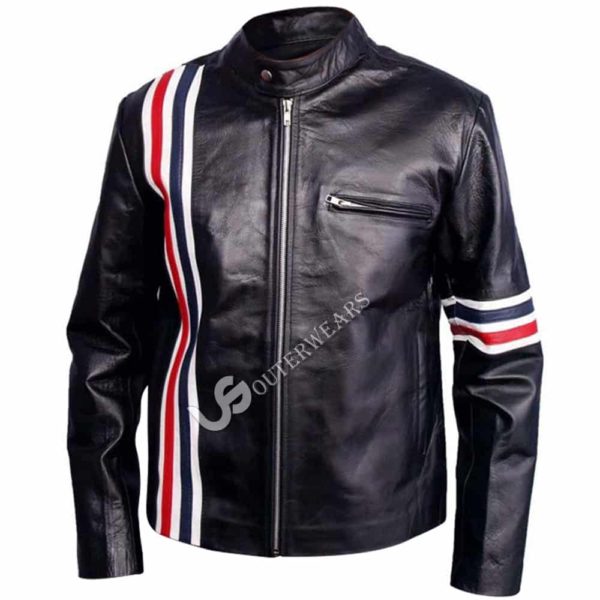 All Sizes Cordura Jacket Rock Star Vertigo Bono's Biker Jacket Black Red 