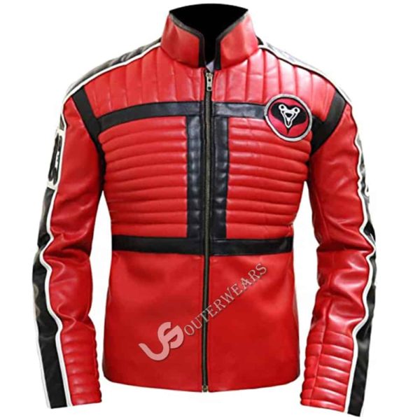 My Chemical Romance Kobra Kid Red Leather Jacket made of Faux and Real Sheep Napa Leather. All Sizes available from XXS-5XL and Custom SIze Jacket