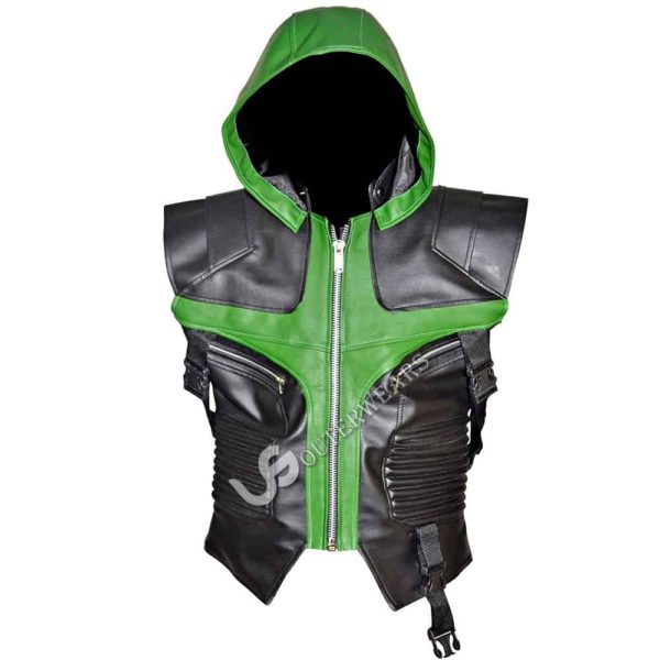 Hawkeye Avengers Agent of Shield Jeremy Biker Leather Vest Jacket