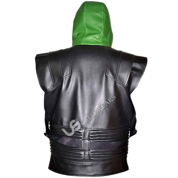 Hawkeye Avengers Agent of Shield Jeremy Biker Leather Vest Jacket