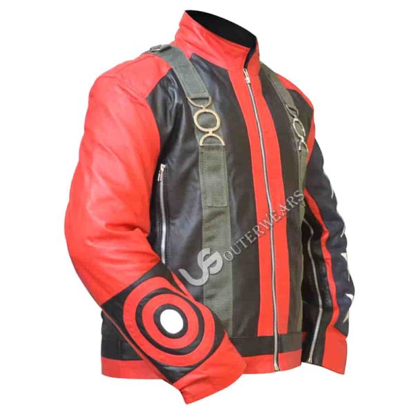 5 Star Vertigo Bono's Rock Star Biker Leather Jacket
