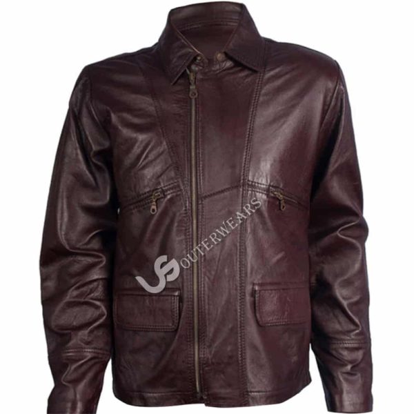 Mens Biker Leather Jacket