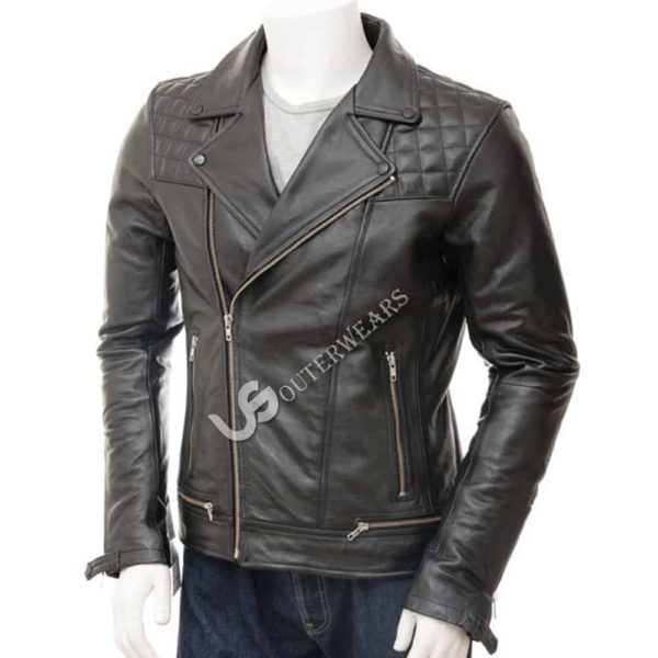 Mens Biker Leather Jacket