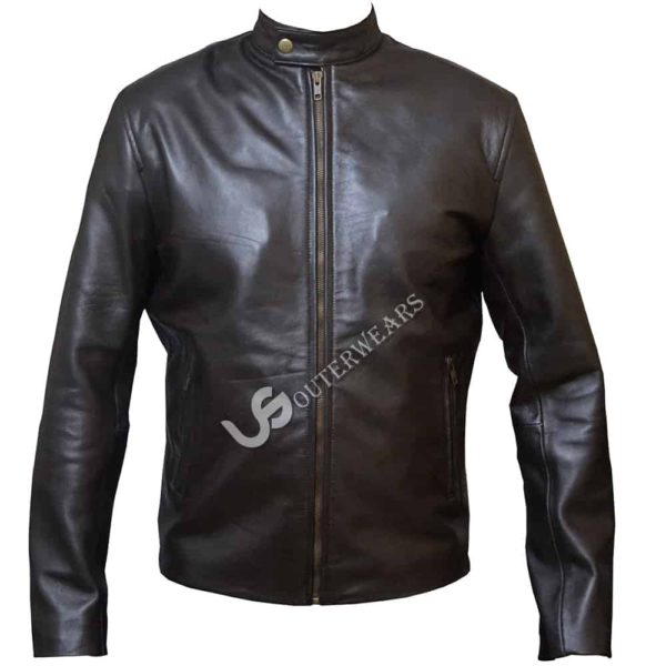 Mens Biker Leather Jacket