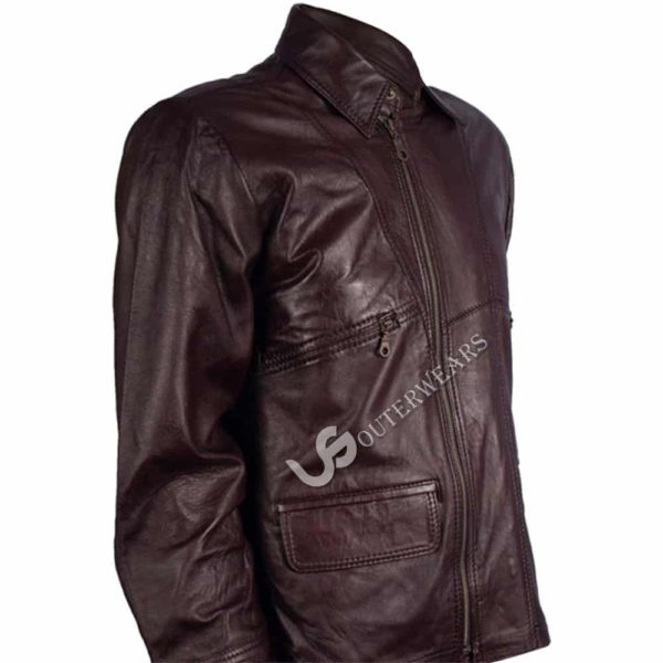 Mens Biker Leather Jacket