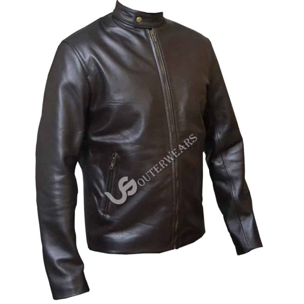 Mens Biker Leather Jacket