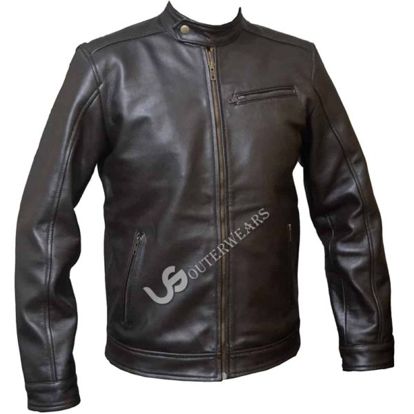 Mens Biker Leather Jacket
