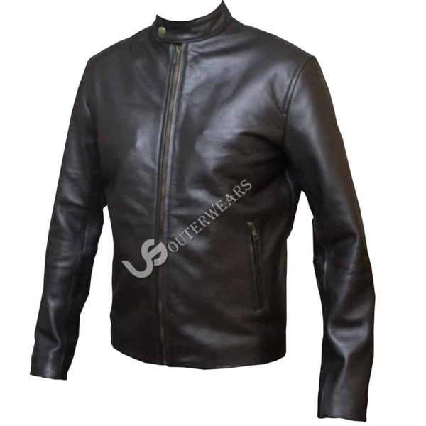 Mens Biker Leather Jacket