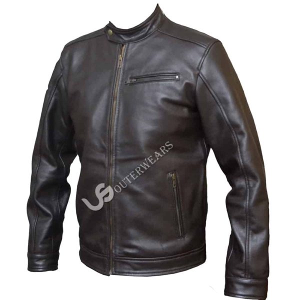 Mens Biker Leather Jacket