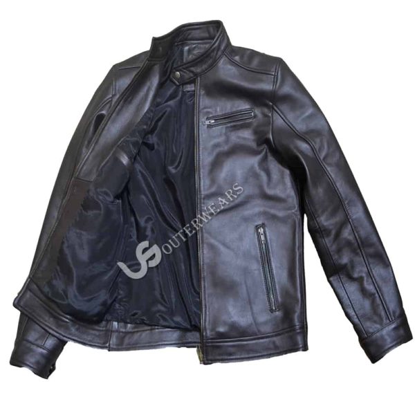 Mens Biker Leather Jacket
