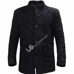 Persian Lamb Jacket Astrakan karakul black jacket coat