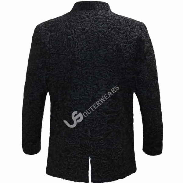 Persian Lamb Jacket Astrakan karakul black jacket coat
